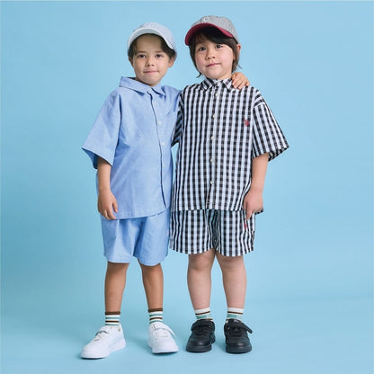 日本童裝 b・R# x U.S. POLO ASSN. 短袖襯衫 100-150cm 男童款 夏季 TOPS OUTERWEAR