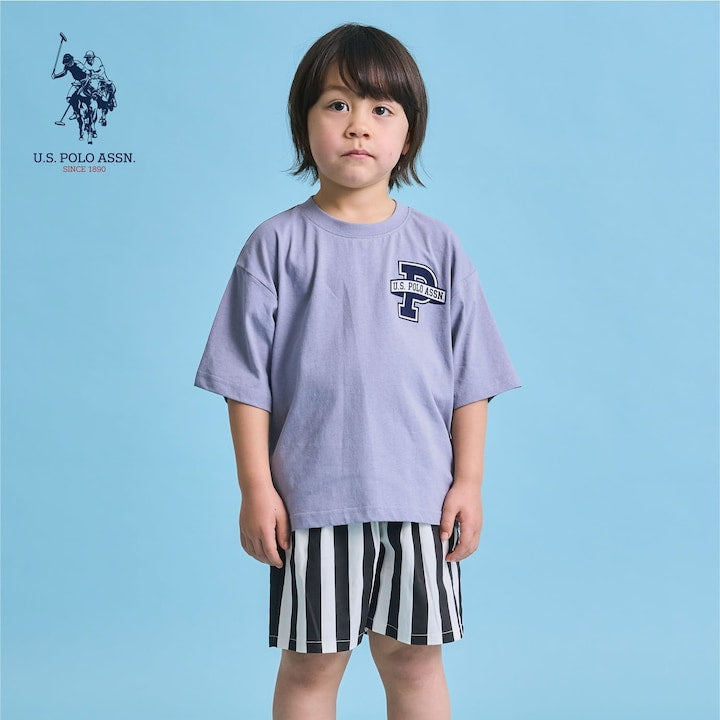 日本童裝 b・R# x U.S. POLO ASSN. 印花上衣 100-150cm 男童款 夏季 TOPS