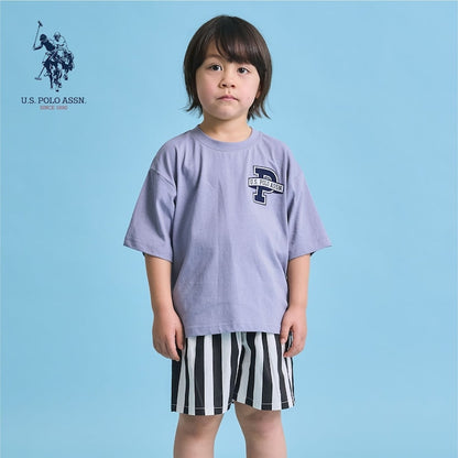 日本童裝 b・R# x U.S. POLO ASSN. 印花上衣 100-150cm 男童款 夏季 TOPS