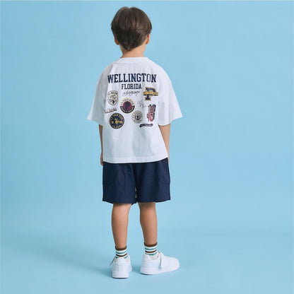 日本童裝 b・R# x U.S. POLO ASSN. 印花上衣 100-150cm 男童款 夏季 TOPS