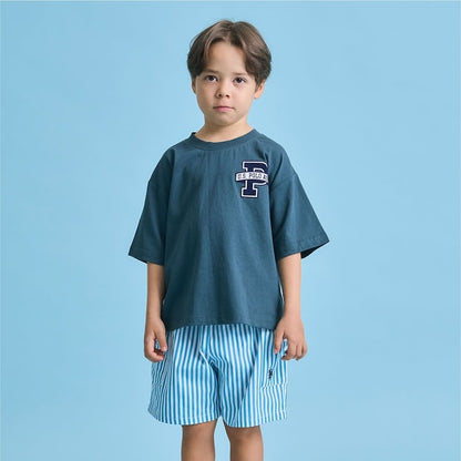日本童裝 b・R# x U.S. POLO ASSN. 印花上衣 100-150cm 男童款 夏季 TOPS