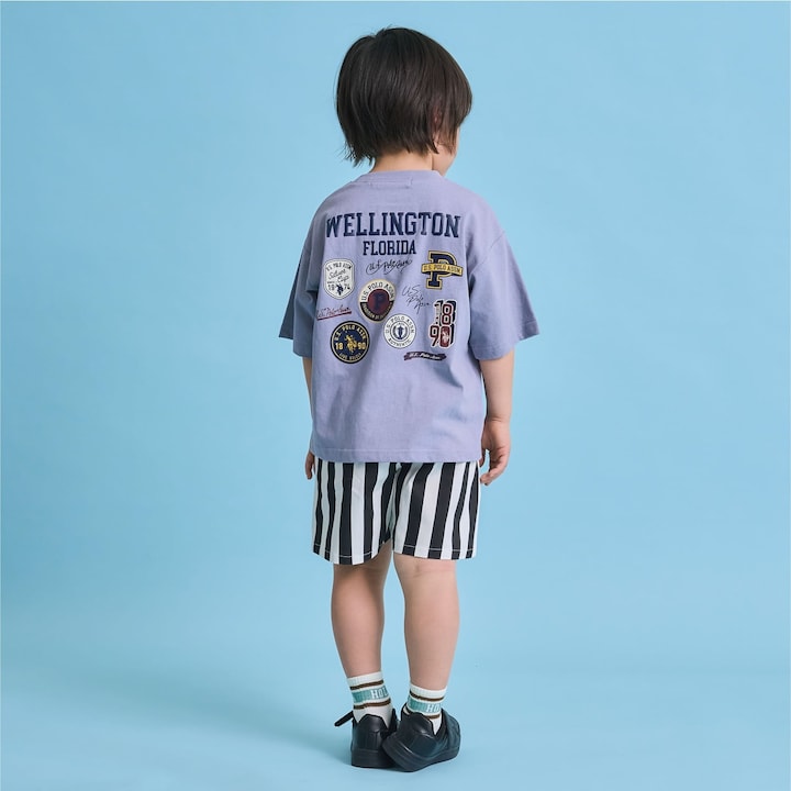 日本童裝 b・R# x U.S. POLO ASSN. 印花上衣 100-150cm 男童款 夏季 TOPS