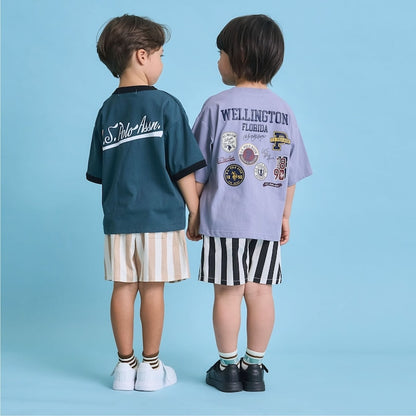 日本童裝 b・R# x U.S. POLO ASSN. 印花上衣 100-150cm 男童款 夏季 TOPS