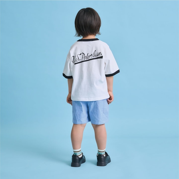日本童裝 b・R# x U.S. POLO ASSN. 印花上衣 100-150cm 男童款 夏季 TOPS