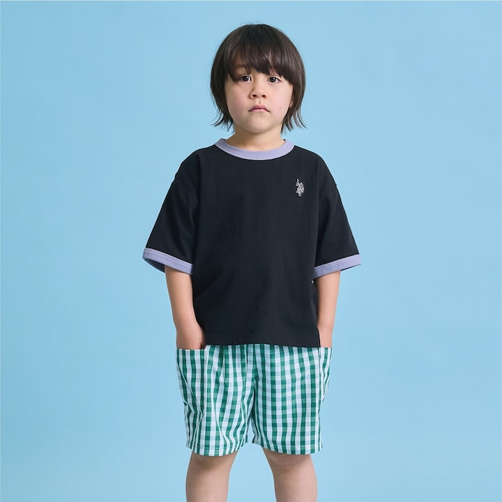 日本童裝 b・R# x U.S. POLO ASSN. 印花上衣 100-150cm 男童款 夏季 TOPS