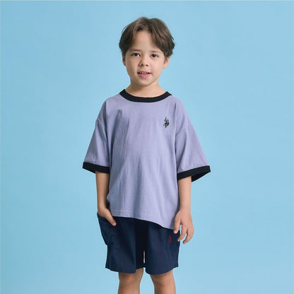 日本童裝 b・R# x U.S. POLO ASSN. 印花上衣 100-150cm 男童款 夏季 TOPS