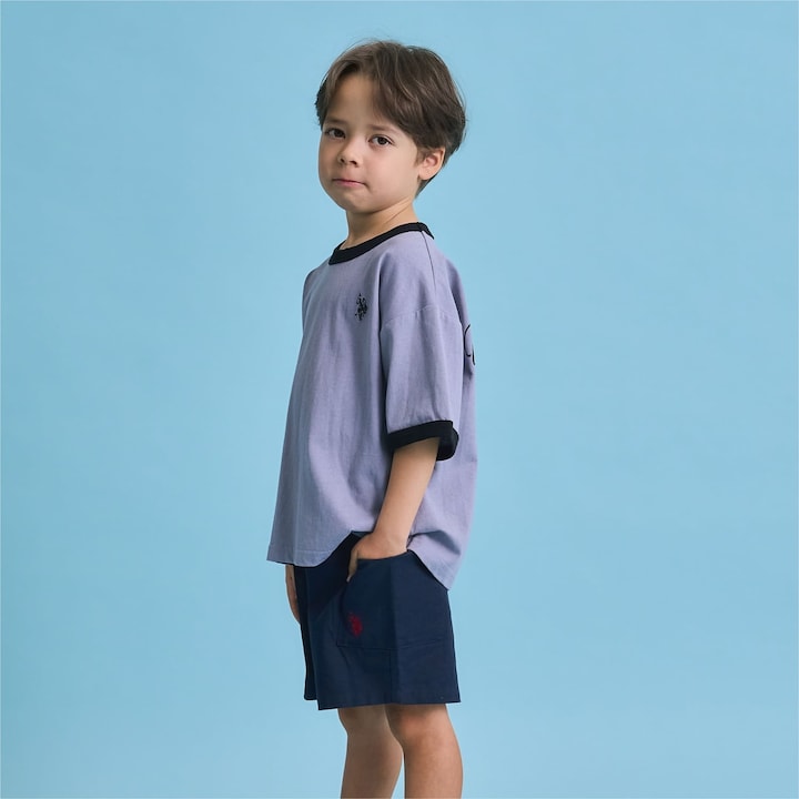 日本童裝 b・R# x U.S. POLO ASSN. 印花上衣 100-150cm 男童款 夏季 TOPS