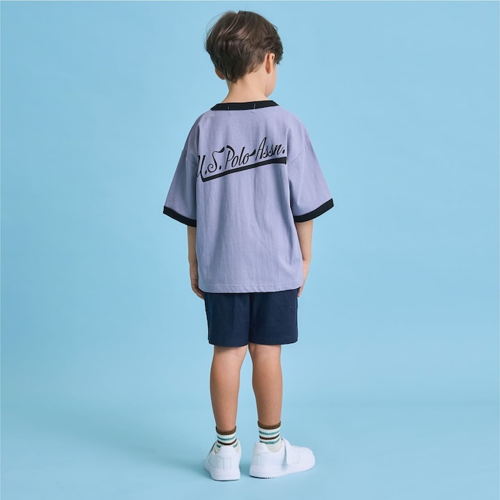 日本童裝 b・R# x U.S. POLO ASSN. 印花上衣 100-150cm 男童款 夏季 TOPS