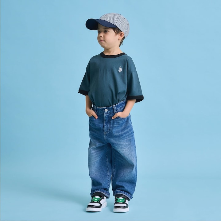 日本童裝 b・R# x U.S. POLO ASSN. 印花上衣 100-150cm 男童款 夏季 TOPS