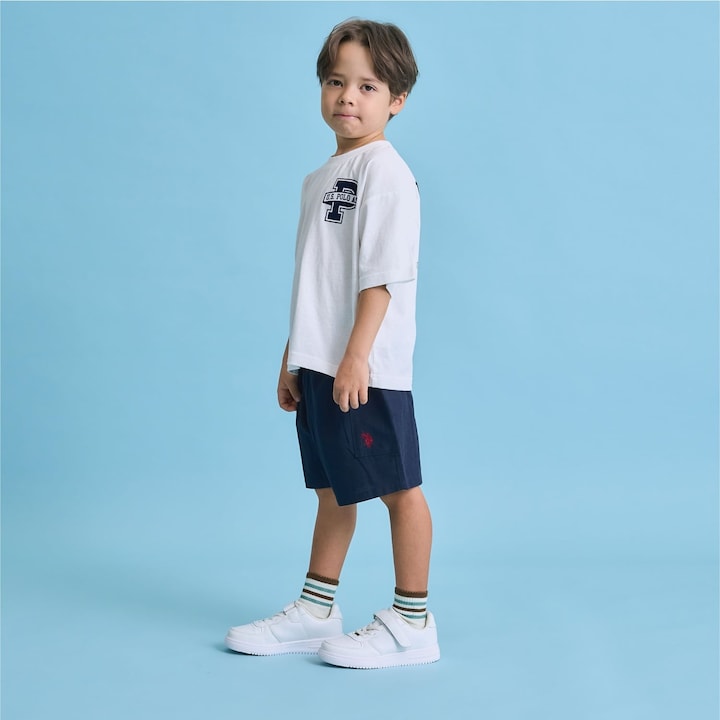 日本童裝 b・R# x U.S. POLO ASSN. 休閒短褲 100-150cm 男童款 夏季 PANTS