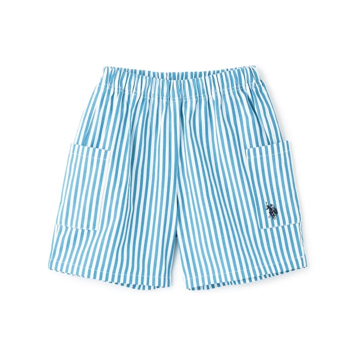 日本童裝 b・R# x U.S. POLO ASSN. 休閒短褲 100-150cm 男童款 夏季 PANTS