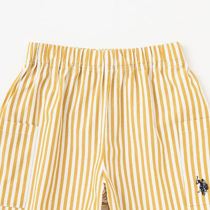 日本童裝 b・R# x U.S. POLO ASSN. 休閒短褲 100-150cm 男童款 夏季 PANTS