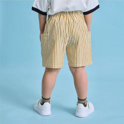 日本童裝 b・R# x U.S. POLO ASSN. 休閒短褲 100-150cm 男童款 夏季 PANTS