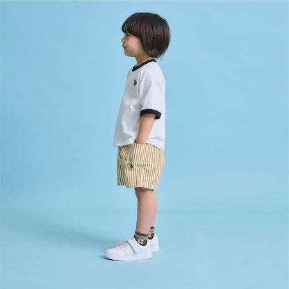 日本童裝 b・R# x U.S. POLO ASSN. 休閒短褲 100-150cm 男童款 夏季 PANTS