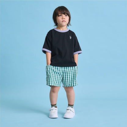 日本童裝 b・R# x U.S. POLO ASSN. 休閒短褲 100-150cm 男童款 夏季 PANTS