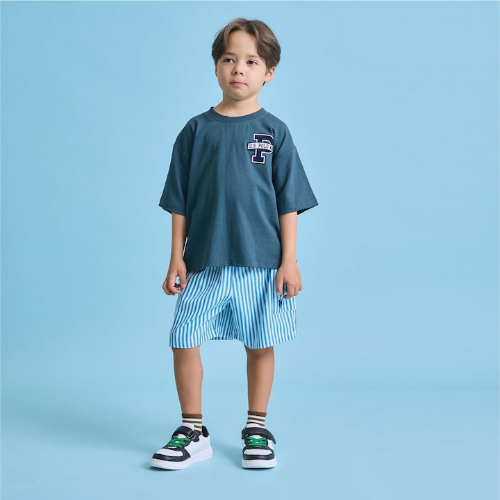 日本童裝 b・R# x U.S. POLO ASSN. 休閒短褲 100-150cm 男童款 夏季 PANTS