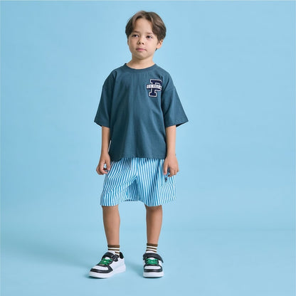 日本童裝 b・R# x U.S. POLO ASSN. 休閒短褲 100-150cm 男童款 夏季 PANTS
