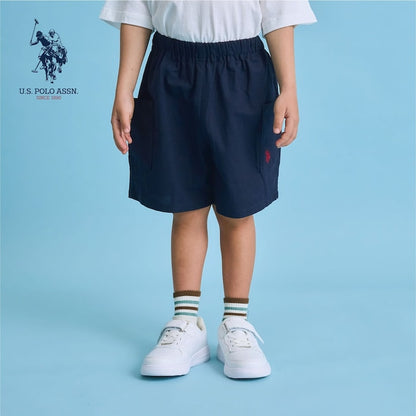 日本童裝 b・R# x U.S. POLO ASSN. 休閒短褲 100-150cm 男童款 夏季 PANTS