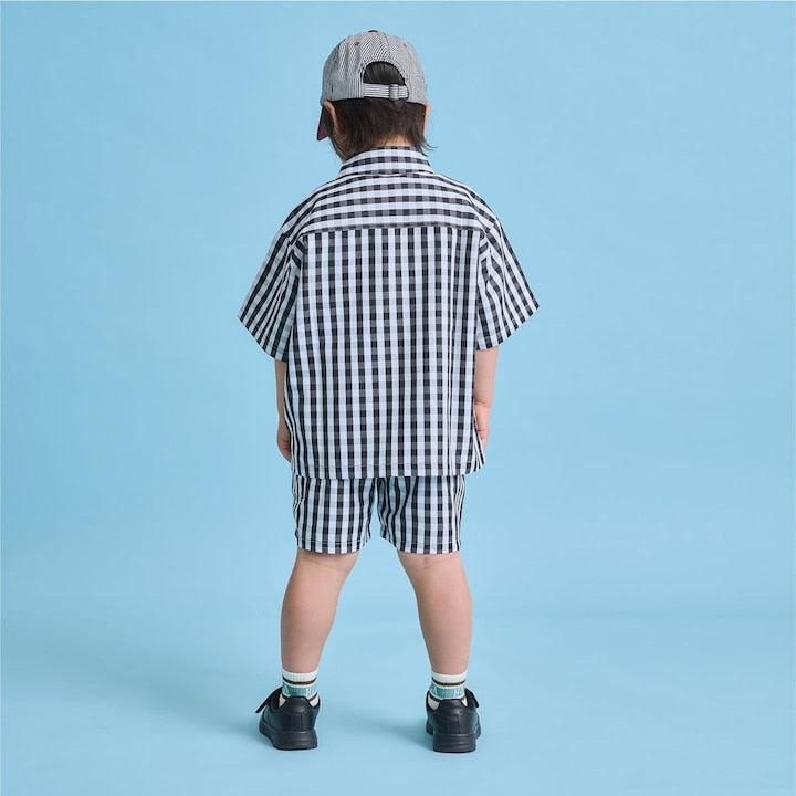 日本童裝 b・R# x U.S. POLO ASSN. 休閒短褲 100-150cm 男童款 夏季 PANTS