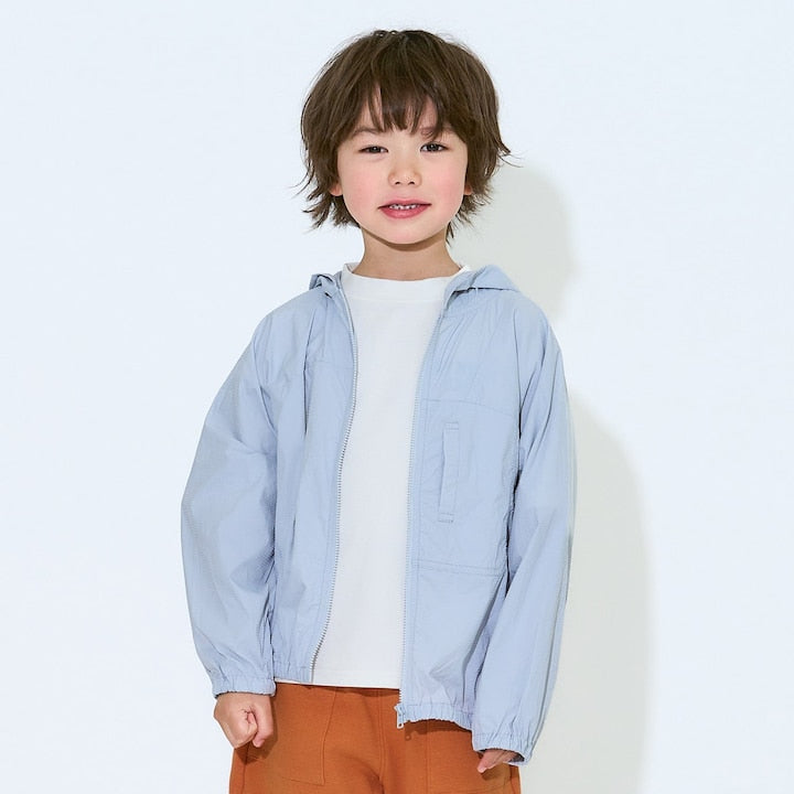 日本童裝 b・R# 防UV 接觸冷感 薄外套 100-150cm 男童款 夏季 OUTERWEAR