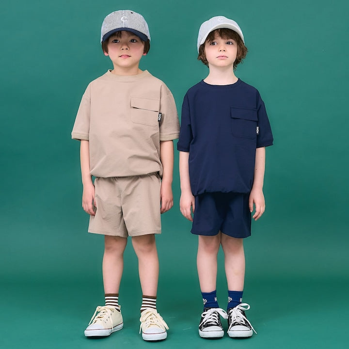 日本童裝 b・R# 運動兩件套裝 110-150cm 男童款 夏季 TOPS PANTS