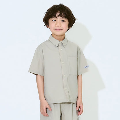 日本童裝 b・R# 水陸兩用 吸水速乾 短袖襯衫 100-150cm 男童款 TOPS OUTERWEAR 夏季 夏日玩水泳衣特輯