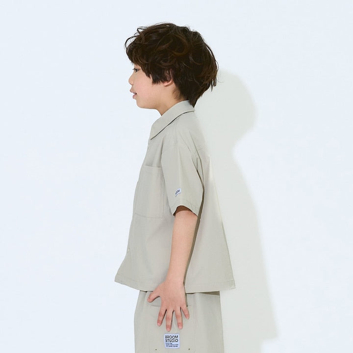 日本童裝 b・R# 水陸兩用 吸水速乾 短袖襯衫 100-150cm 男童款 TOPS OUTERWEAR 夏季 夏日玩水泳衣特輯