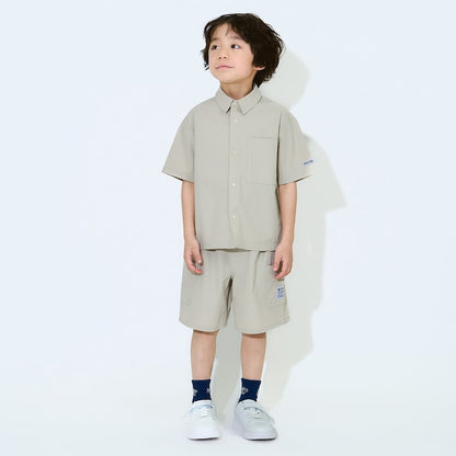 日本童裝 b・R# 水陸兩用 吸水速乾 短袖襯衫 100-150cm 男童款 TOPS OUTERWEAR 夏季 夏日玩水泳衣特輯