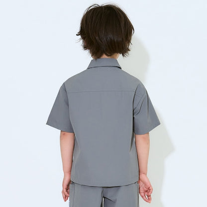 日本童裝 b・R# 水陸兩用 吸水速乾 短袖襯衫 100-150cm 男童款 TOPS OUTERWEAR 夏季 夏日玩水泳衣特輯