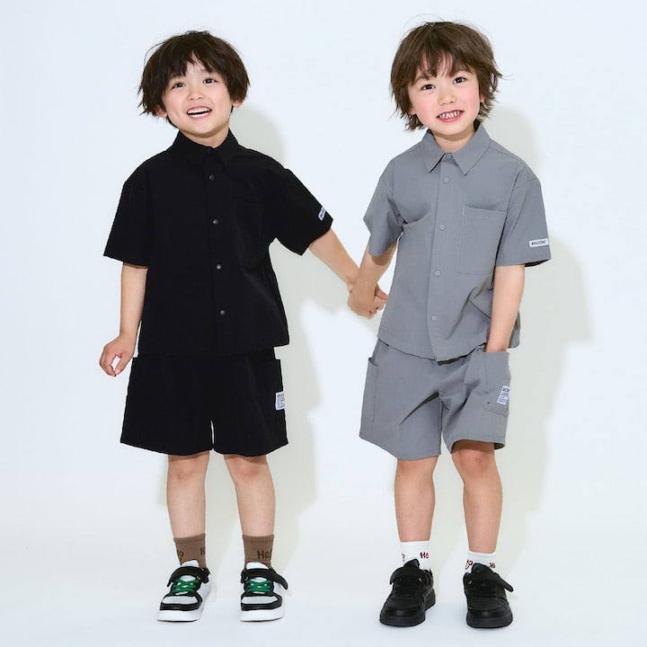 日本童裝 b・R# 水陸兩用 吸水速乾 短袖襯衫 100-150cm 男童款 TOPS OUTERWEAR 夏季 夏日玩水泳衣特輯
