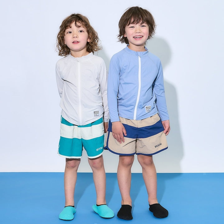 日本童裝 b・R# 泳衣外套 100-130cm 男童款 夏季 夏日玩水泳衣特輯