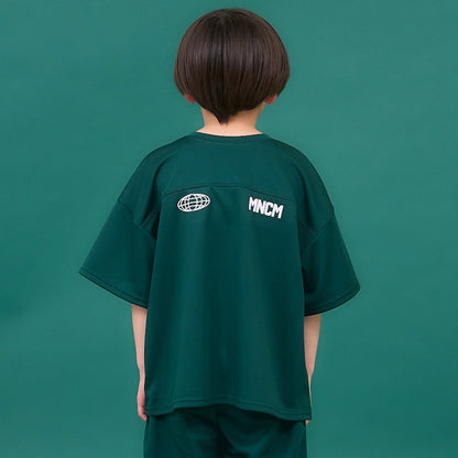 日本童裝 b・R# 防UV 吸水速乾 2Way 前後兩著 印花上衣 110-150cm 男童款 夏季 TOPS