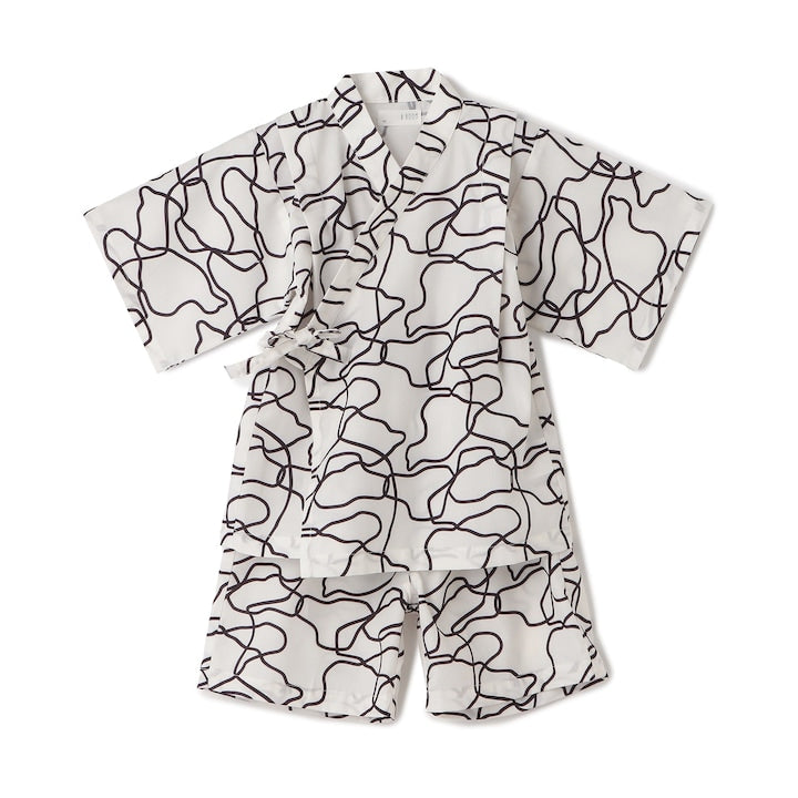 日本童裝 b・R# 接觸冷感 日本甚平 日本和服 100-130cm 男童款 夏季 TOPS PANTS 日本夏祭慶典特輯