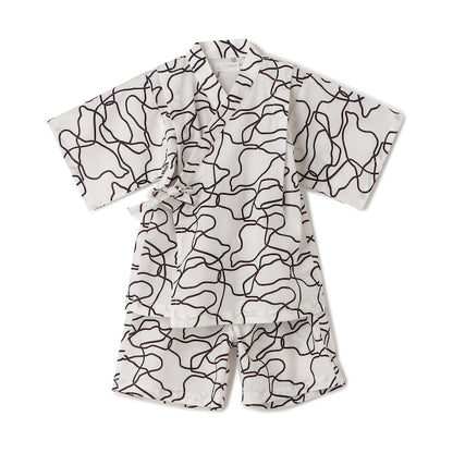 日本童裝 b・R# 接觸冷感 日本甚平 日本和服 100-130cm 男童款 夏季 TOPS PANTS 日本夏祭慶典特輯