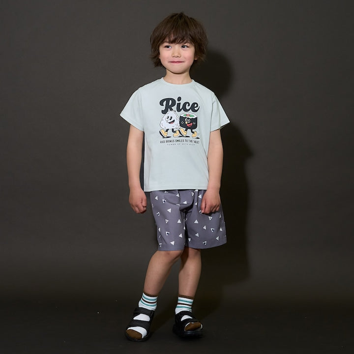 日本童裝 b・R# 接觸冷感 日本甚平 日本和服 100-130cm 男童款 夏季 TOPS PANTS 日本夏祭慶典特輯