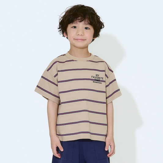 日本童裝 b・R# 間條上衣 100-150cm 男童款 夏季 TOPS