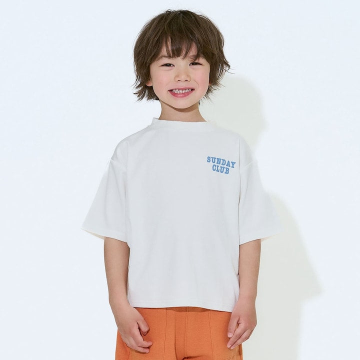 日本童裝 b・R# 防UV 防污系列 吸水速乾 印花字母上衣 100-150cm 男童款 夏季 TOPS