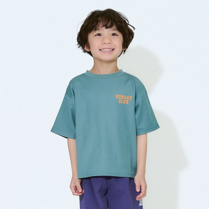 日本童裝 b・R# 防UV 防污系列 吸水速乾 印花字母上衣 100-150cm 男童款 夏季 TOPS