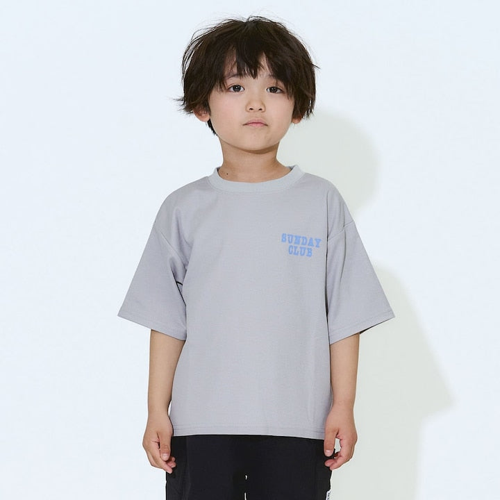 日本童裝 b・R# 防UV 防污系列 吸水速乾 印花字母上衣 100-150cm 男童款 夏季 TOPS