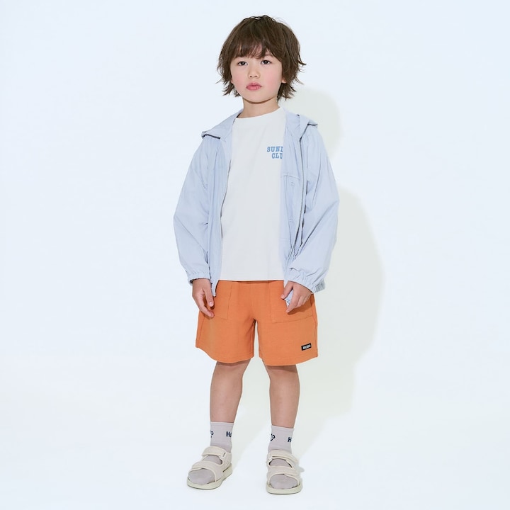 日本童裝 b・R# 防UV 防污系列 吸水速乾 印花字母上衣 100-150cm 男童款 夏季 TOPS