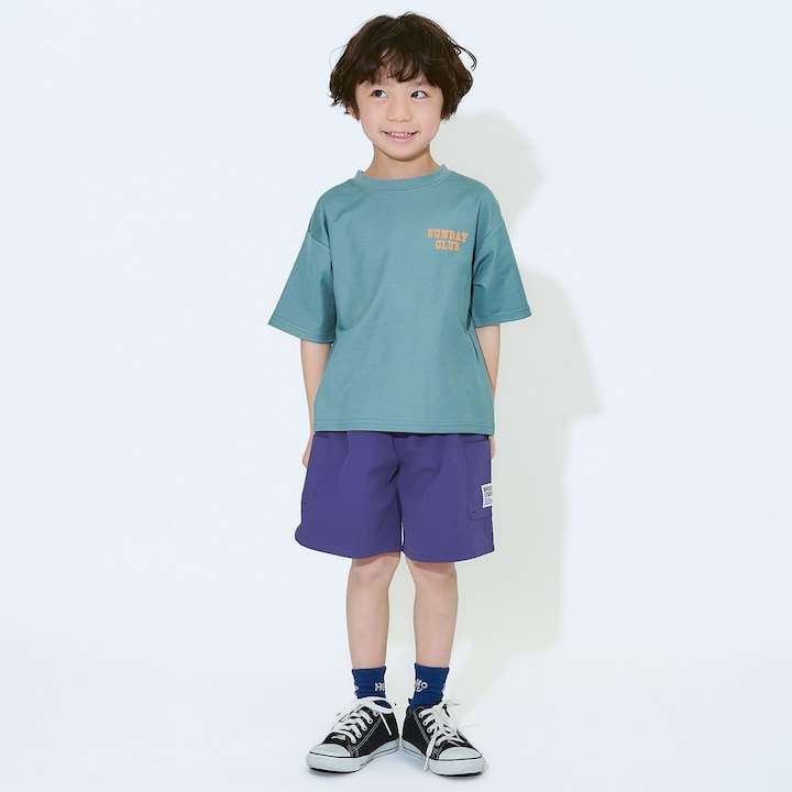 日本童裝 b・R# 防UV 防污系列 吸水速乾 印花字母上衣 100-150cm 男童款 夏季 TOPS
