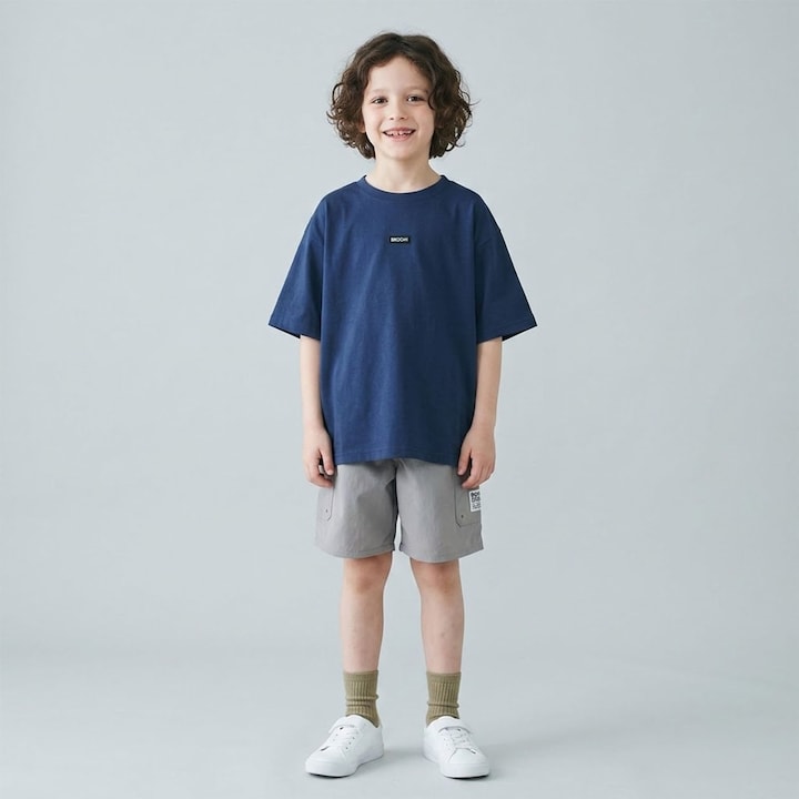 日本童裝 b・R# 2Way 前後兩著 上衣一套兩件 100-150cm 男童款 夏季 TOPS