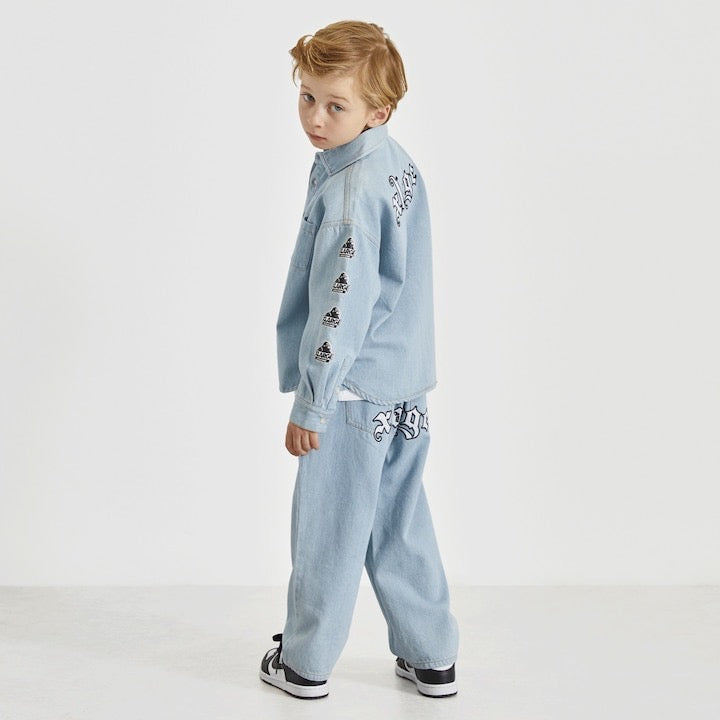 日本童裝 XLARGE KIDS 牛仔長褲 90-140cm 男童款 夏季 PANTS