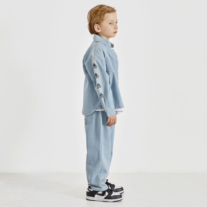 日本童裝 XLARGE KIDS 牛仔長褲 90-140cm 男童款 夏季 PANTS