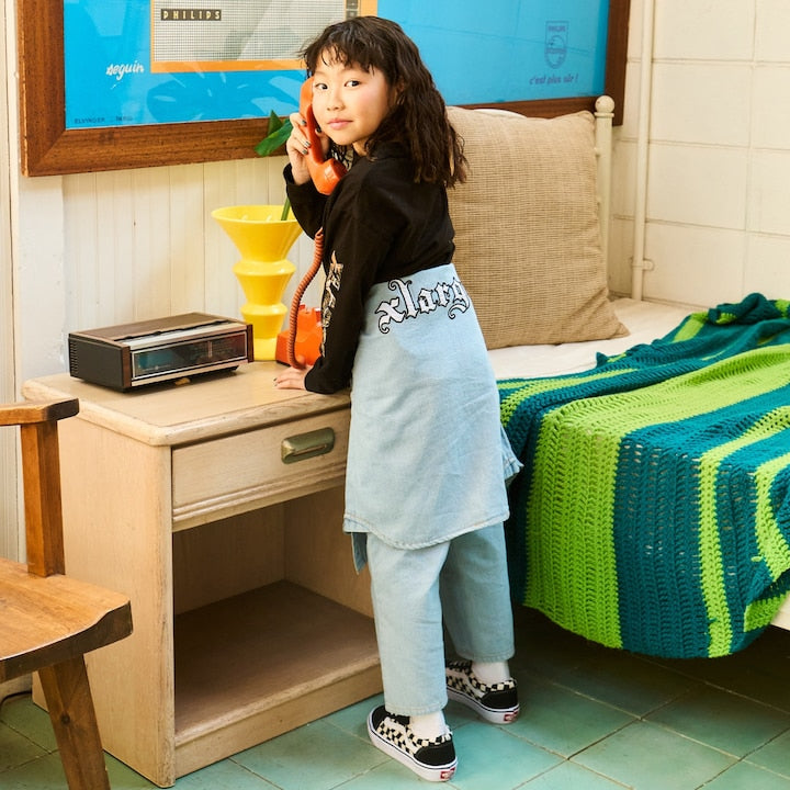 日本童裝 XLARGE KIDS 牛仔襯衫外套 110-140cm 男童款 夏季 OUTERWEAR