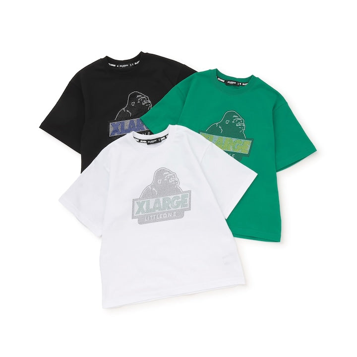 日本童裝 XLARGE KIDS 水鑽猩猩短袖上衣 90-140cm 男童款 夏季 TOPS