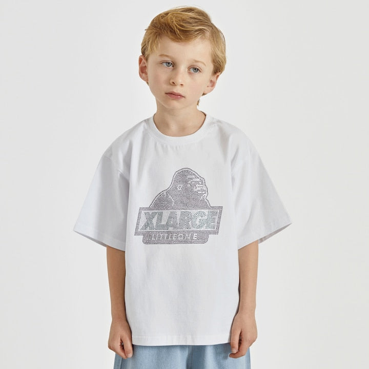 日本童裝 XLARGE KIDS 水鑽猩猩短袖上衣 90-140cm 男童款 夏季 TOPS