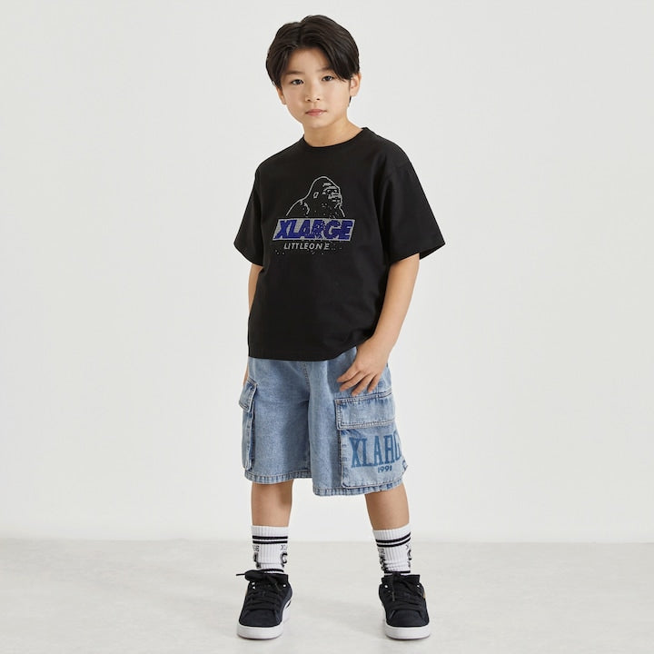 日本童裝 XLARGE KIDS 水鑽猩猩短袖上衣 90-140cm 男童款 夏季 TOPS
