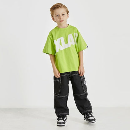 日本童裝 XLARGE KIDS 漸變印花短袖上衣 80-140cm 男童款 夏季 TOPS