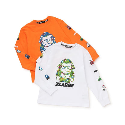 日本童裝 XLARGE KIDS 車紋大猩猩上衣 80-140cm 男童款 夏季 TOPS